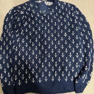 Crown& Ivy Anchor sweater men’s xl